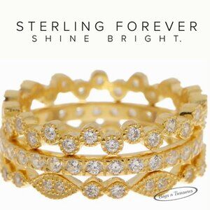 STERLING FOREVER Stackable Rings - Like New